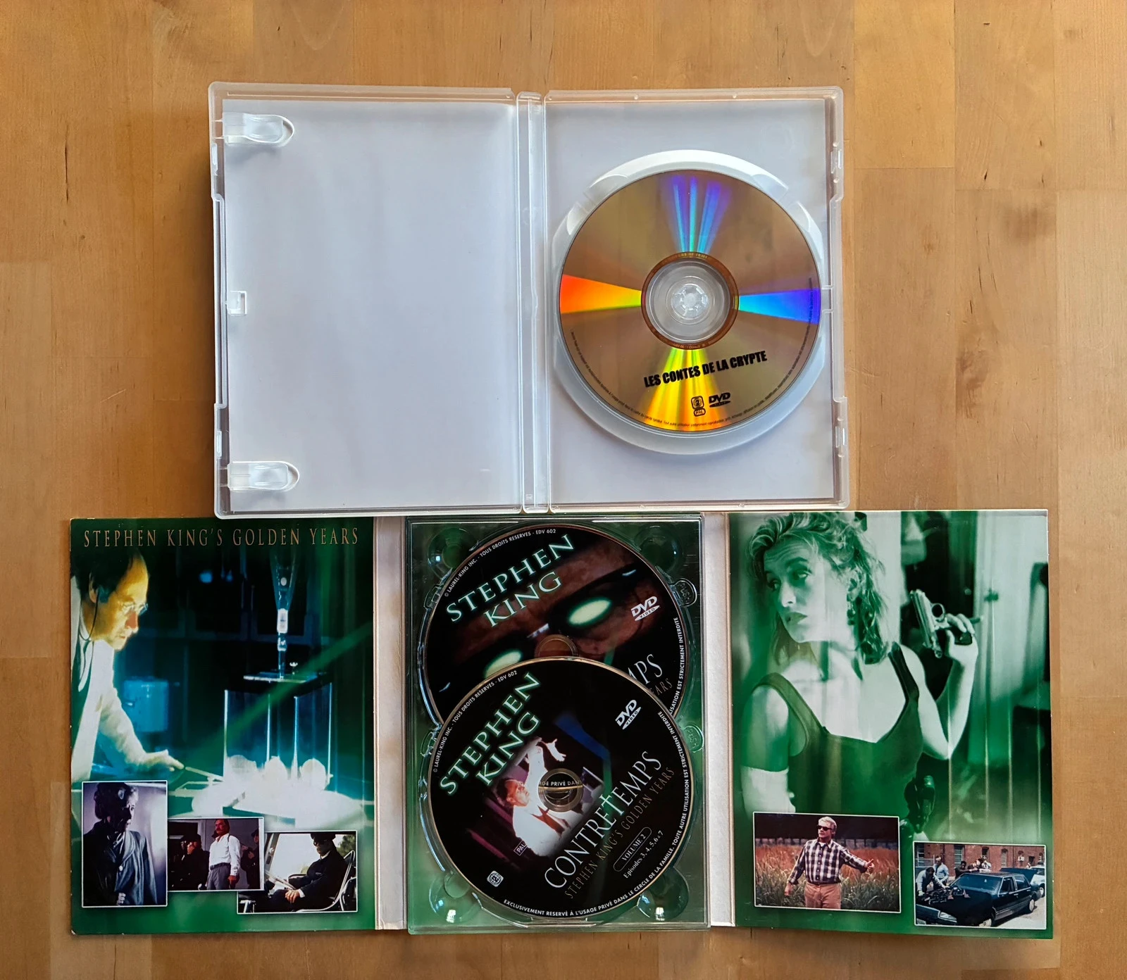 Lot 2 DVDs cult Stephen King: As Histórias da Cripta o filme e Contratempos. – photo 2
